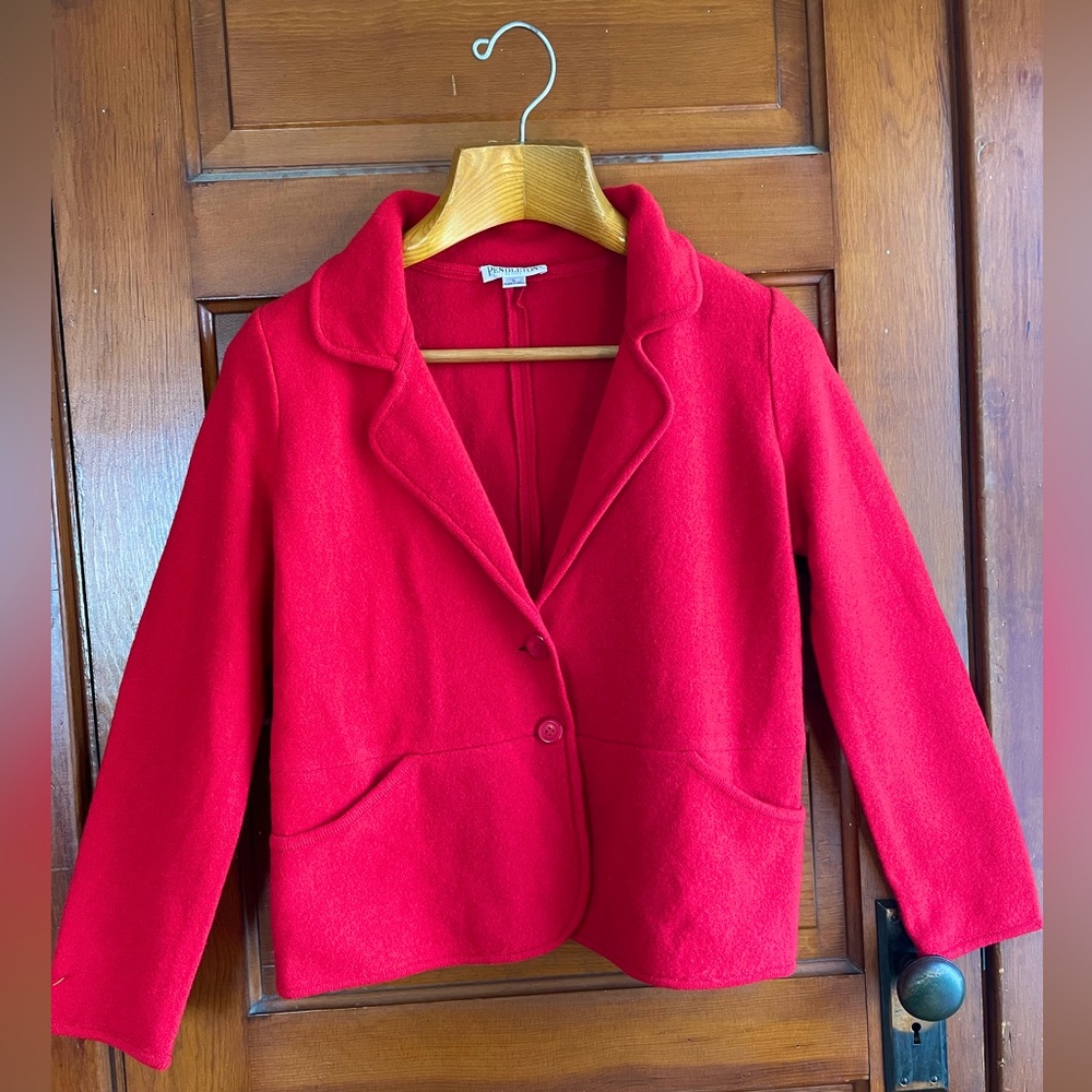 Pendleton Petite Red Wool Jacket - image 1